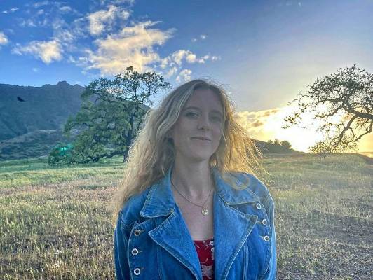 Remington Elizabeth Moses enjoying her time in nature.